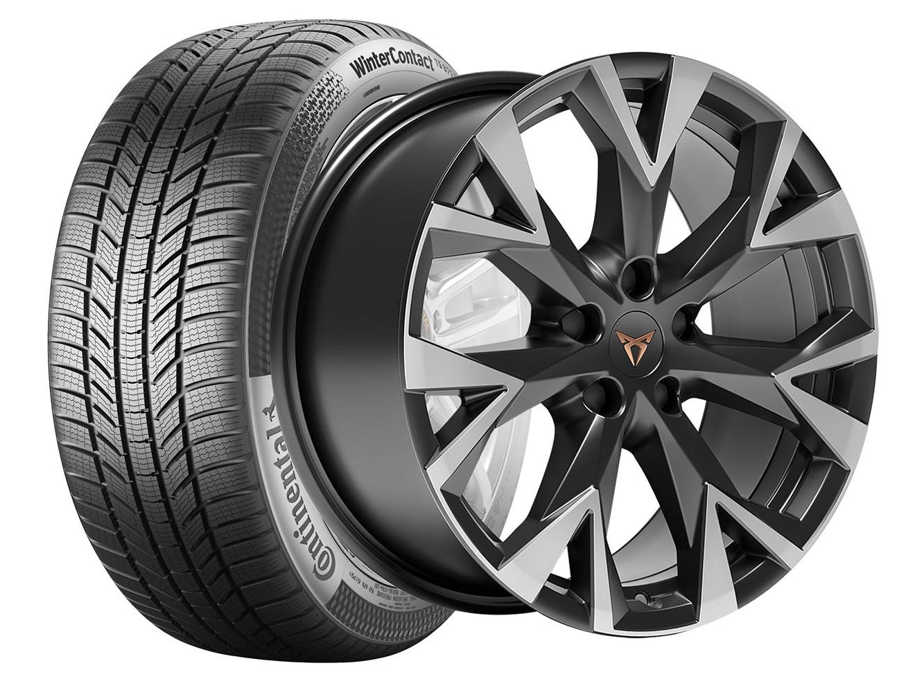 CUPRA Winterkompletträder Atomic 18 Zoll für den CUPRA Terramar.