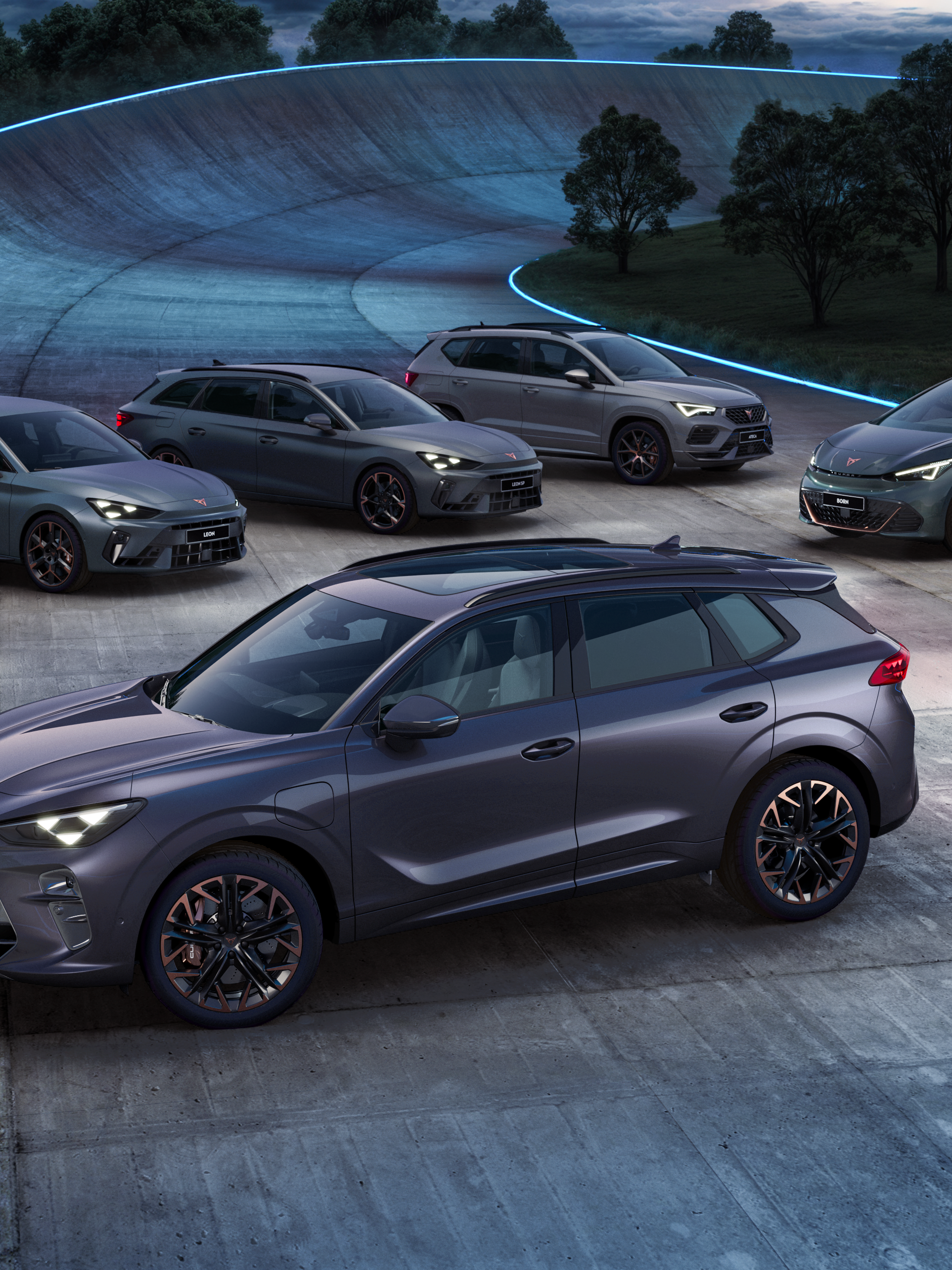 Die gesamte CUPRA Range steht auf dem Ring mit dem CUPRA Terramar ganz vorne.