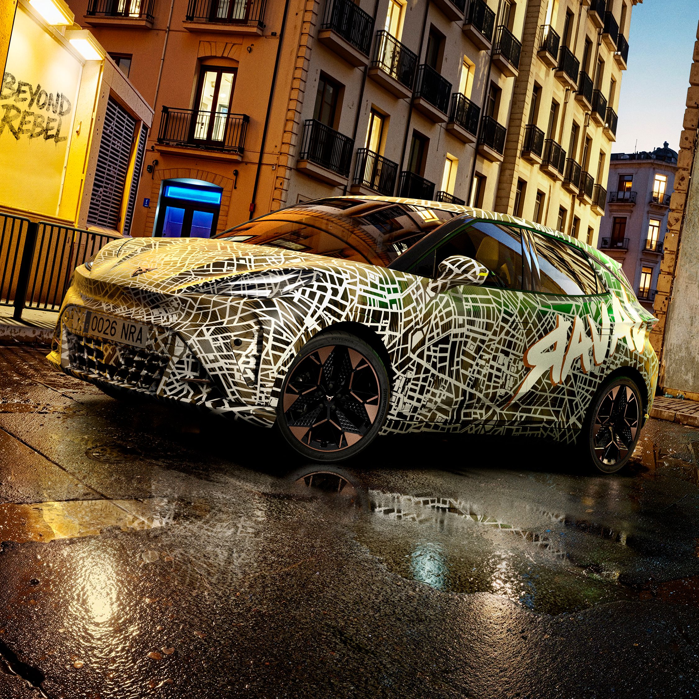 Raval Camouflage in der Stadt