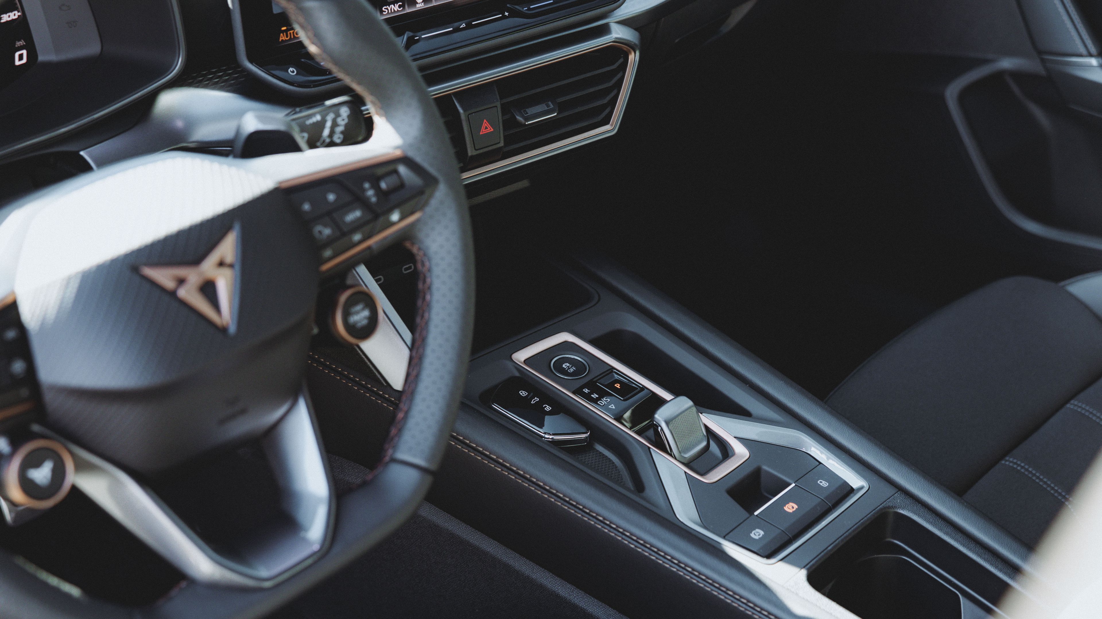 CUPRA Formentor Black Edition Blick durchs Fenster der Fahrerseite nach innen