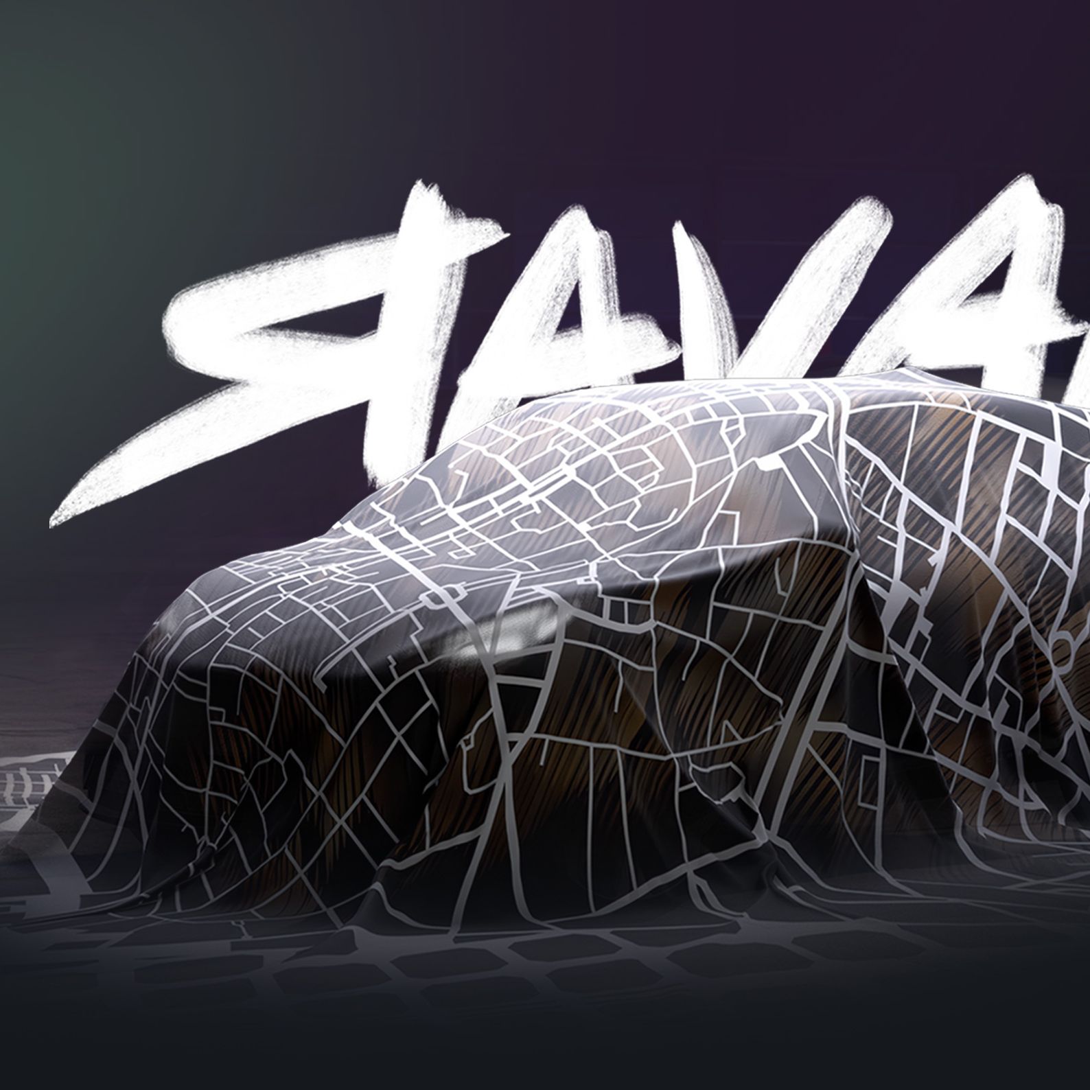 Raval verdeckt mit Schriftzug im Hintergrund