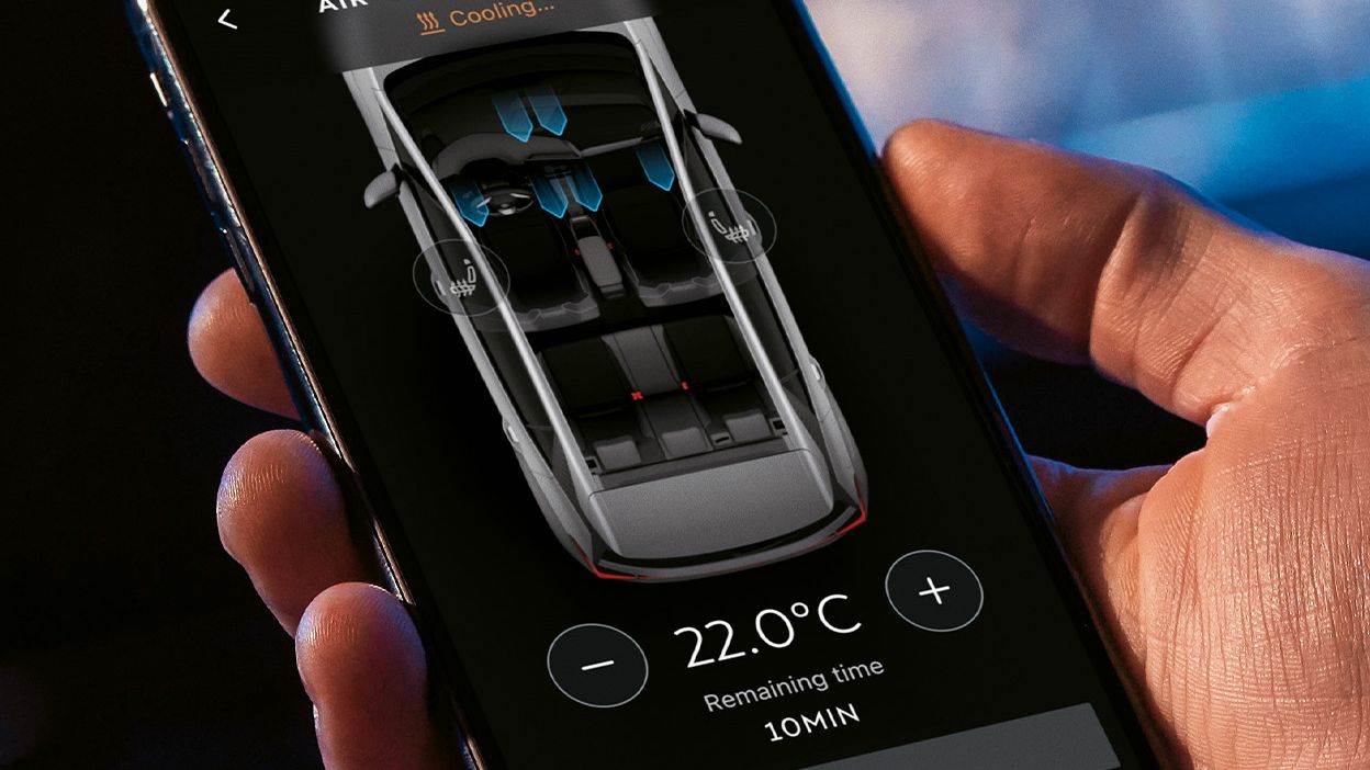 Ansicht der MyCUPRA App am Smartphone