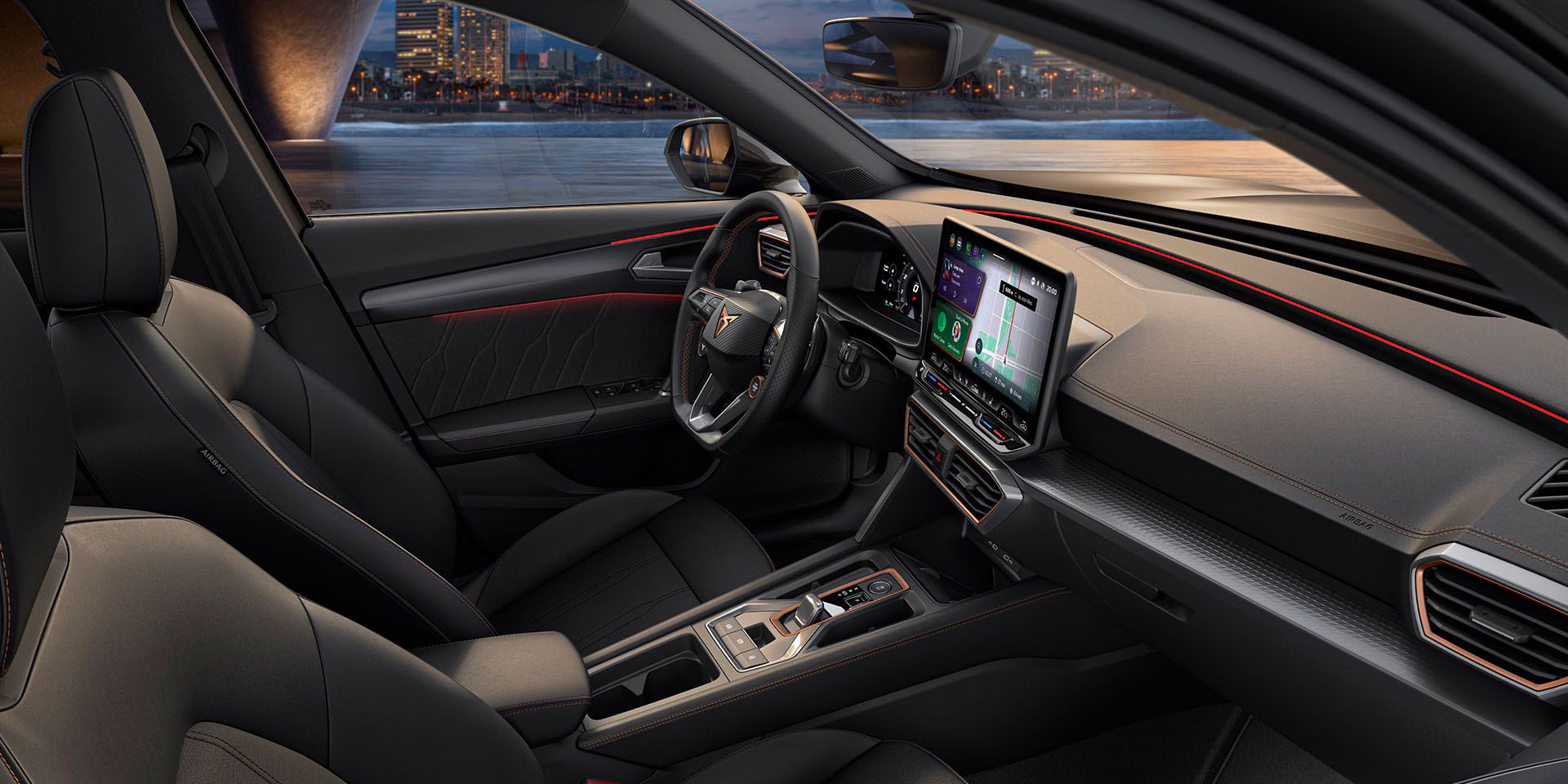CUPRA Formentor mit minimaler und zeitloser Textilveredelung für Sport-Komfortsitze.