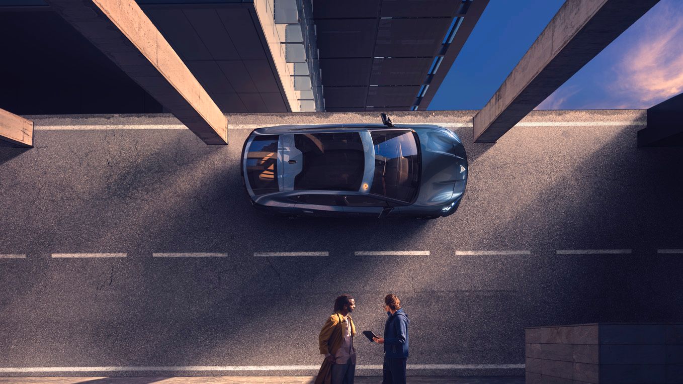 CUPRA Tavascan von oben