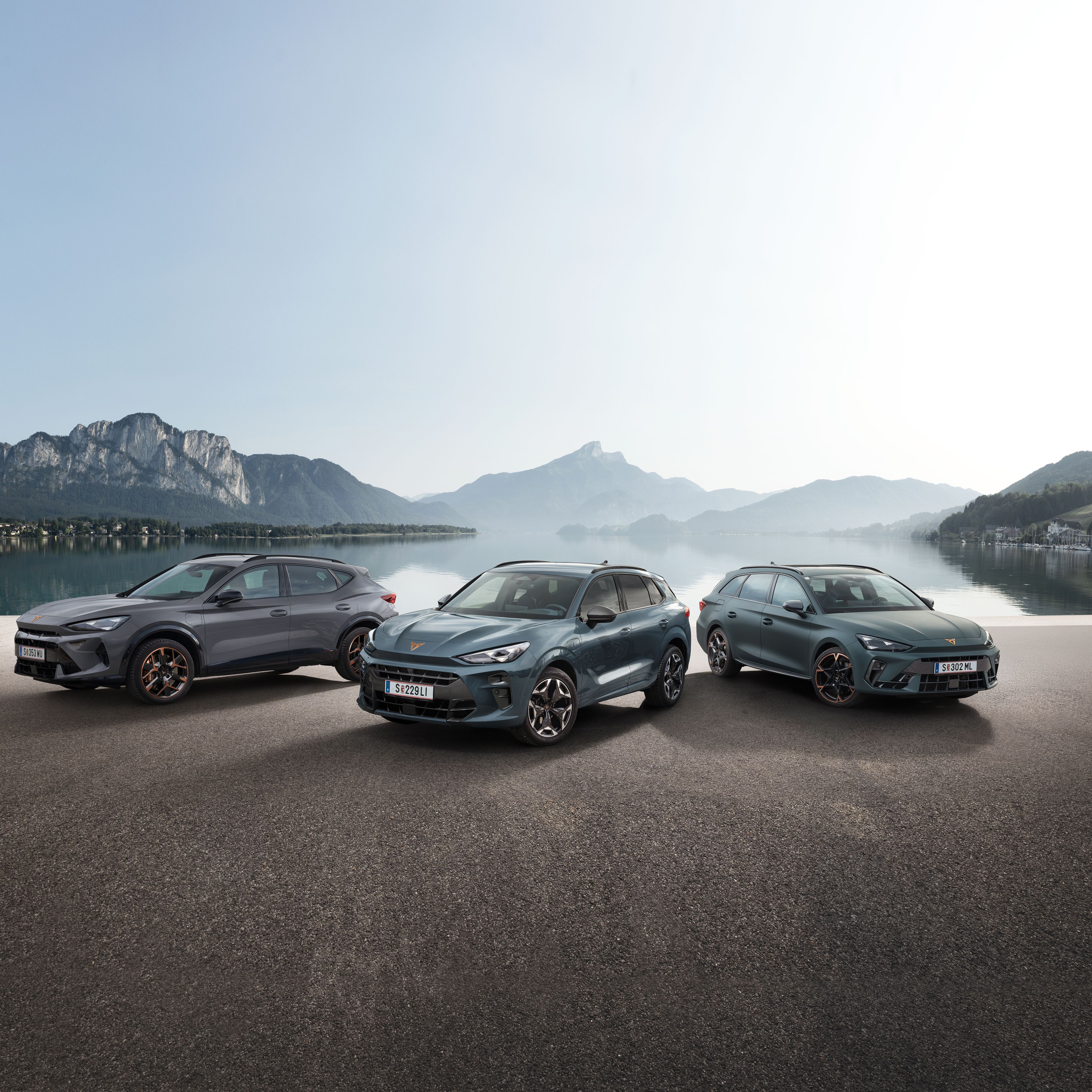 Der CUPRA Terramar, Leon Kombi und Formentor als Plug-in-Hybrid.