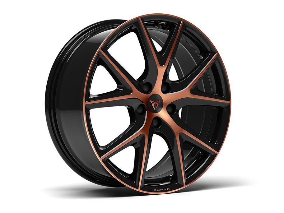 CUPRA Leichtmetallfelgen 19 Zoll Schwarz/Kupfer für den CUPRA Ateca.
