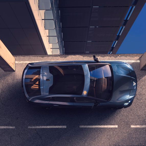 CUPRA Tavascan von oben