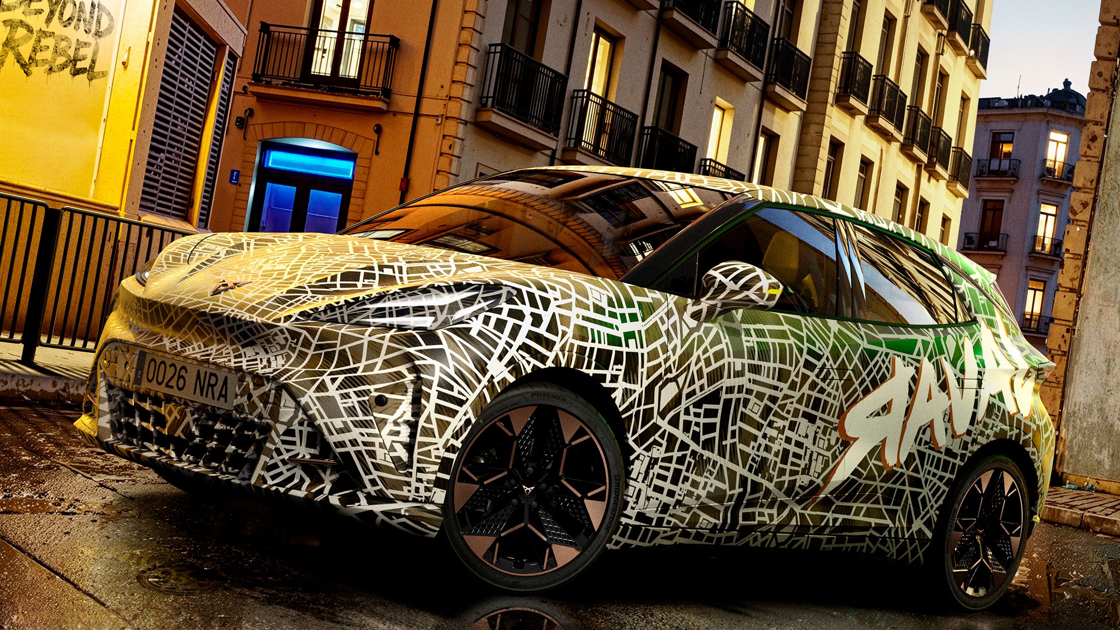 Raval Camouflage in der Stadt