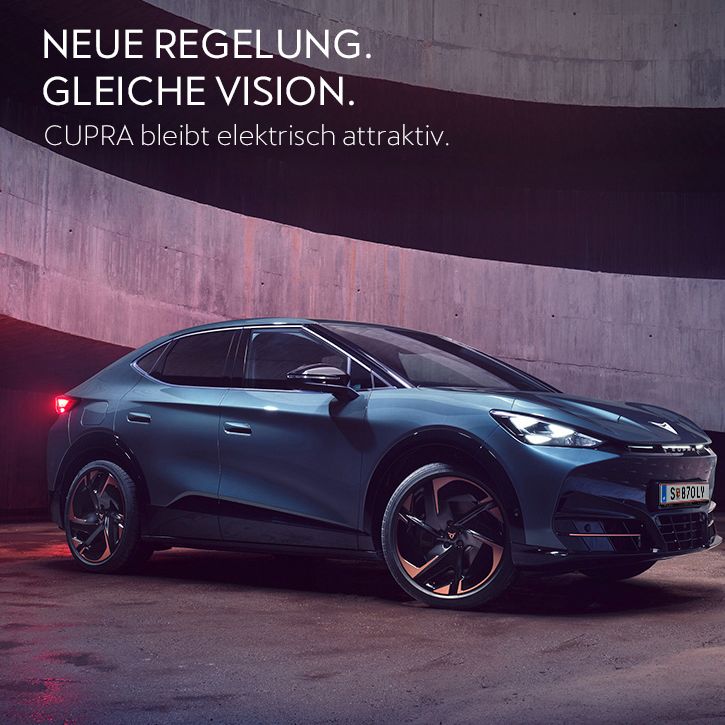 CUPRA Tavascan. Neue Regelung. Gleiche Vision. CUPRA bleibt elektrisch attraktiv.