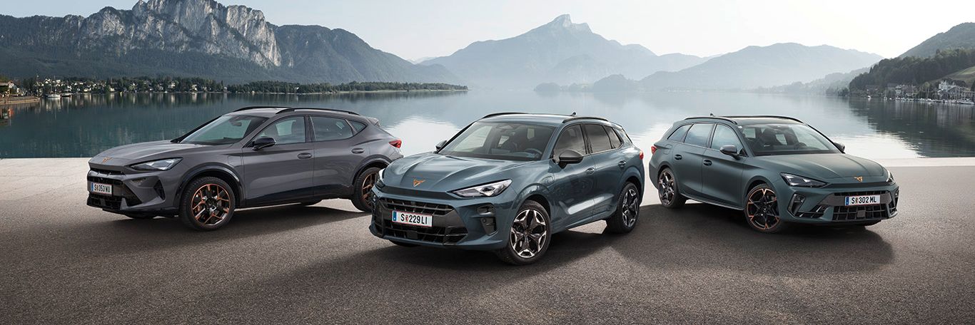 Der CUPRA Terramar, Leon Kombi und Formentor als Plug-in-Hybrid.