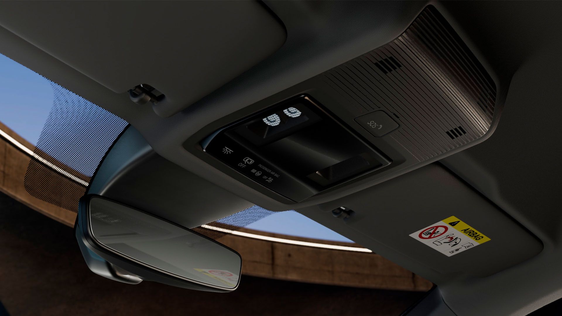 Ansicht der Overhead Konsole in einem CUPRA Formentor.