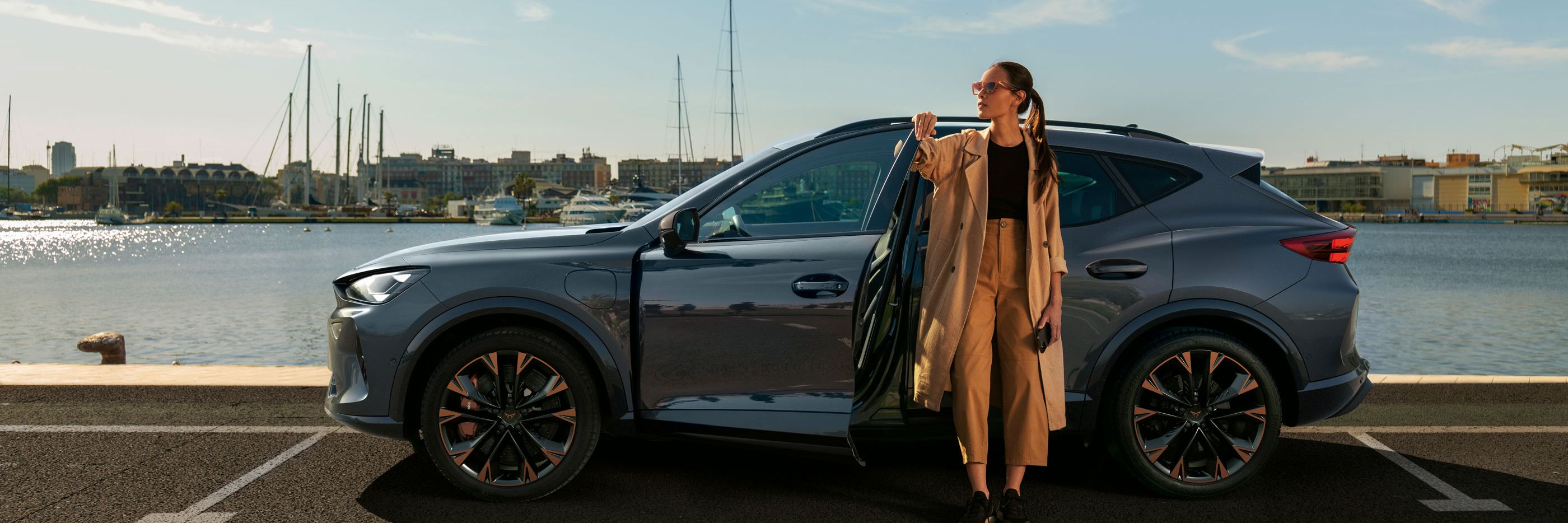 CUPRA Formentor am Hafen