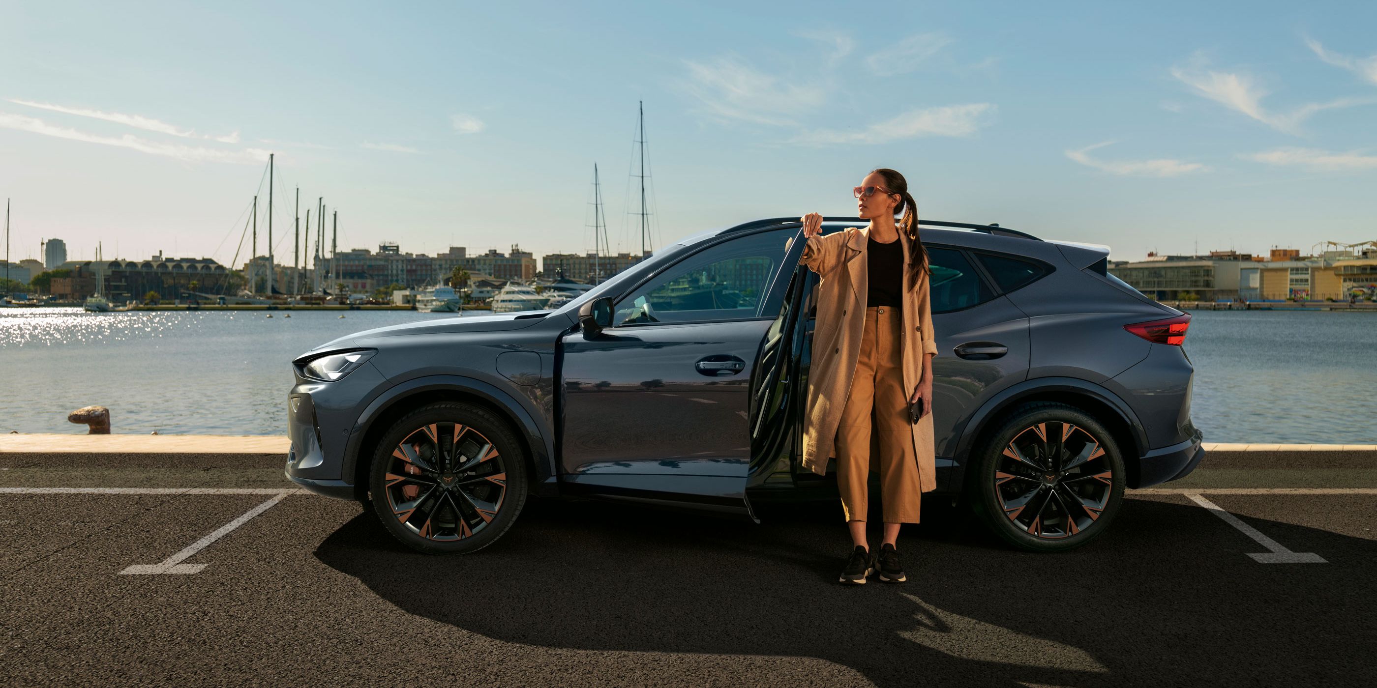 CUPRA Formentor am Hafen