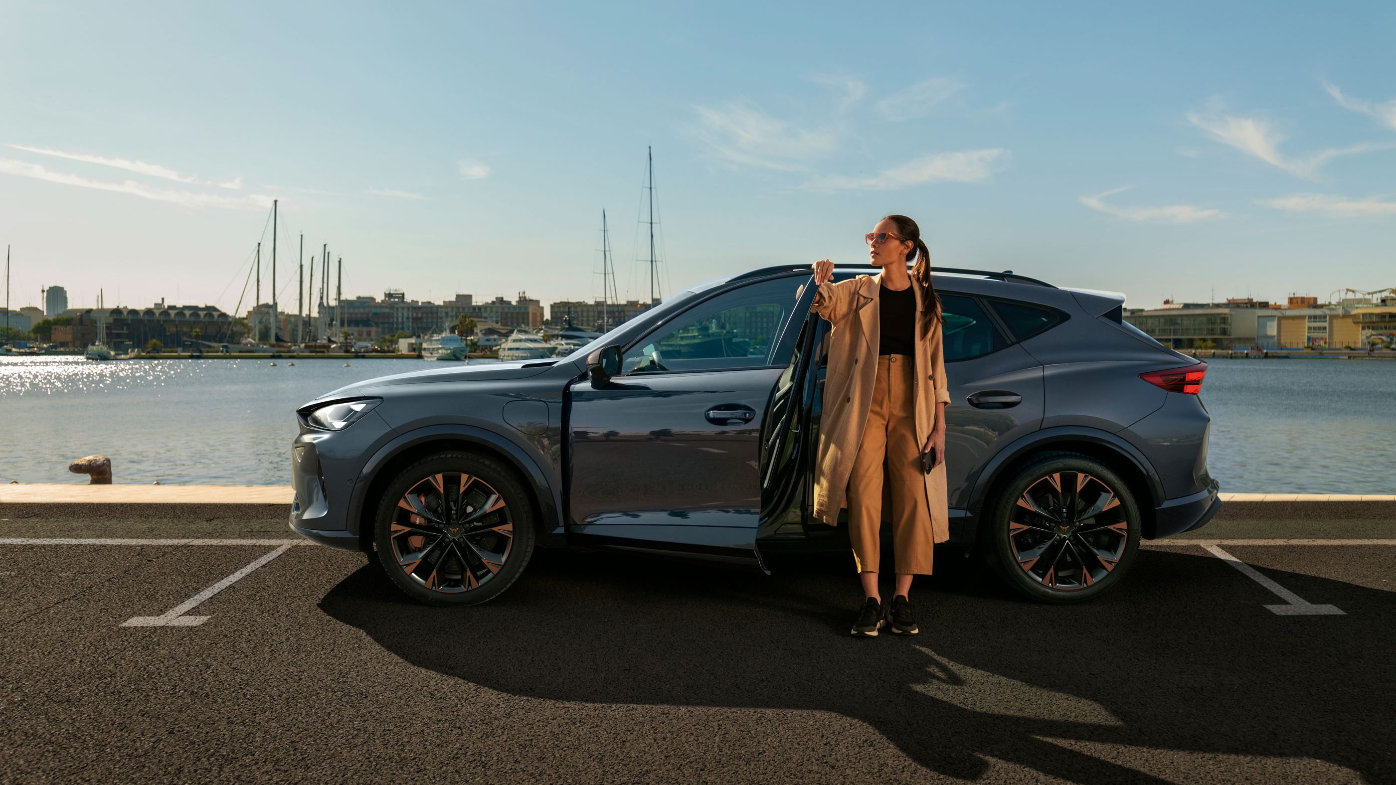 CUPRA Formentor am Hafen