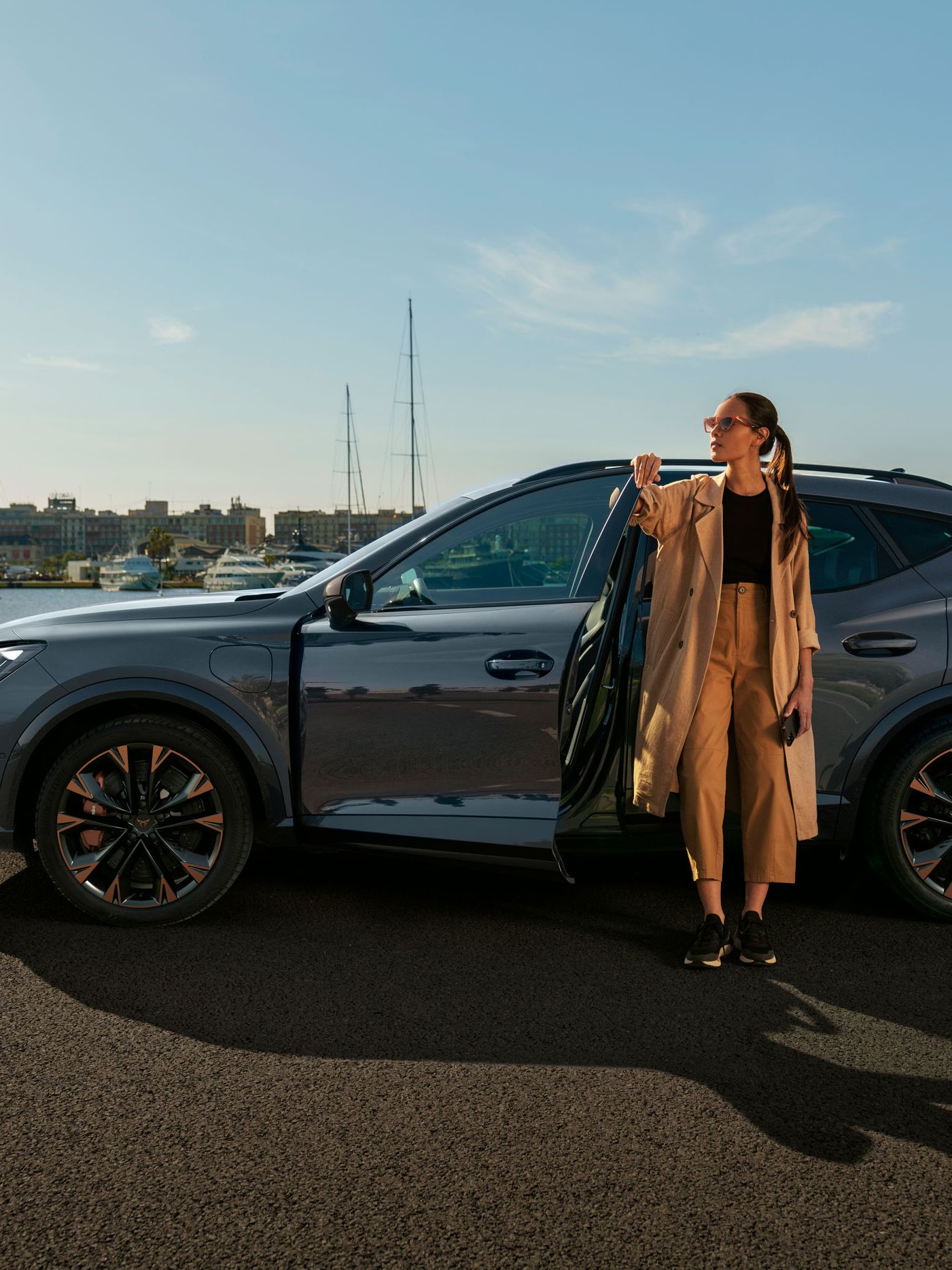 CUPRA Formentor am Hafen