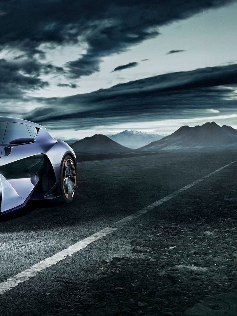 CUPRA DarkRebel Ansicht von vorne schräg