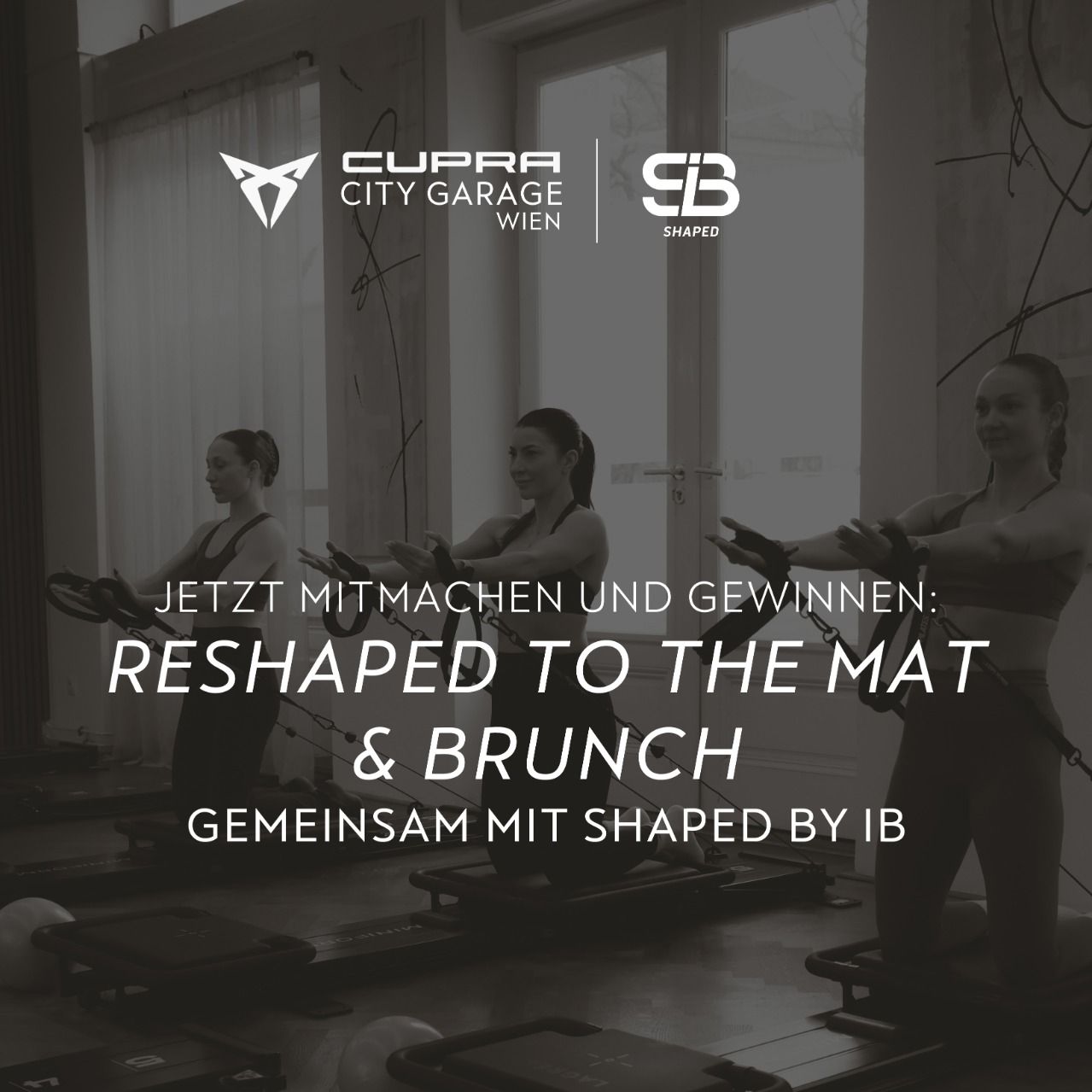 Anzeige zum Reshaped to the mat & Brunch in der CUPRA City Garage Wien.