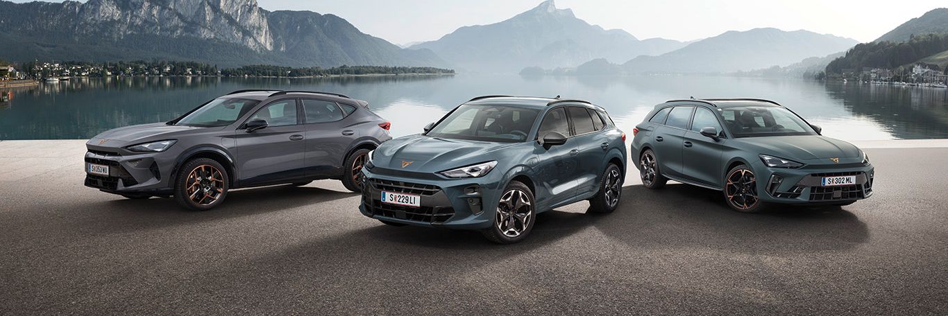 Der CUPRA Terramar, Leon Kombi und Formentor als Plug-in-Hybrid.
