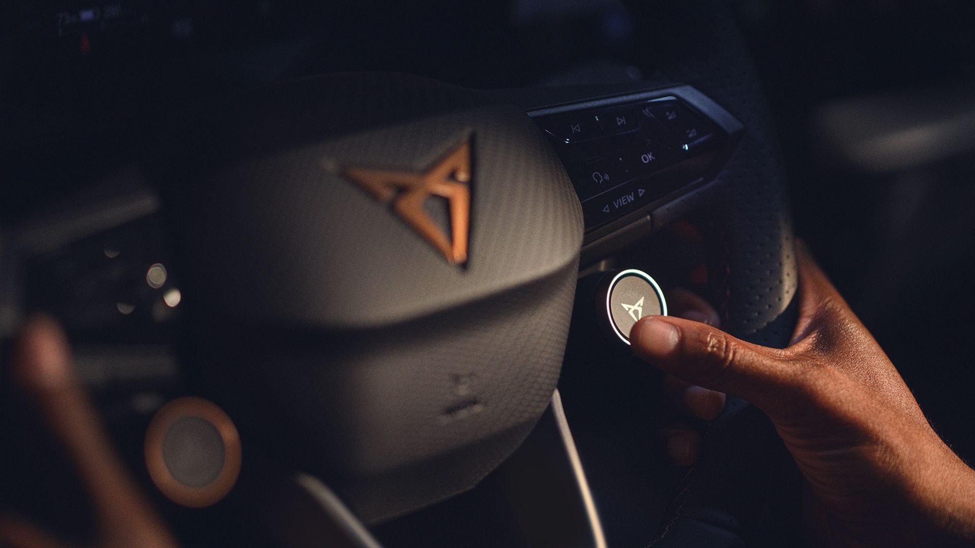 Detailansicht Lenkrad im CUPRA Born