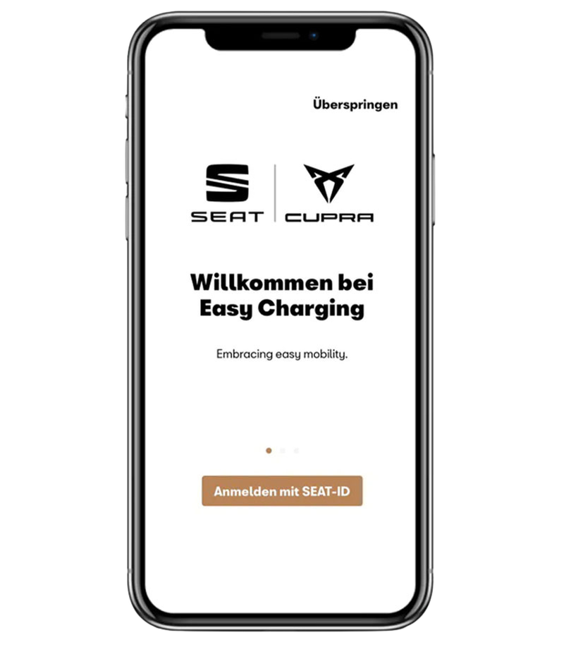 Imagebild CUPRA Easy Charging App Anmeldung